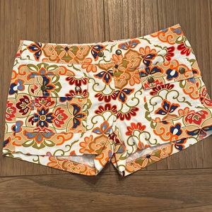 J. Crew City Fit Multi-Colored Pattern Shorts.  Sz 6